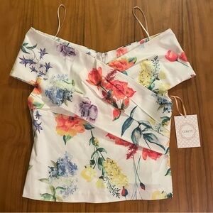 Curete Off-the-Shoulder Floral Blouse